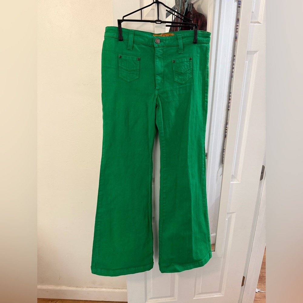 Vintage 1970s Ditto Green Bell Bottoms